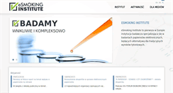 Desktop Screenshot of esmokinginstitute.com